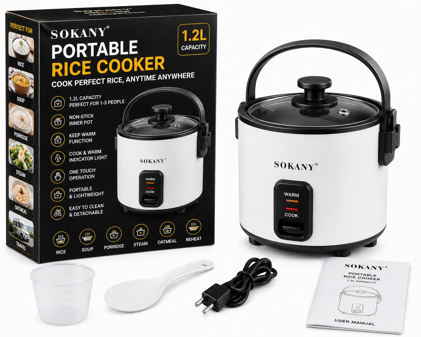 Portable Rice Cooker 1.2L