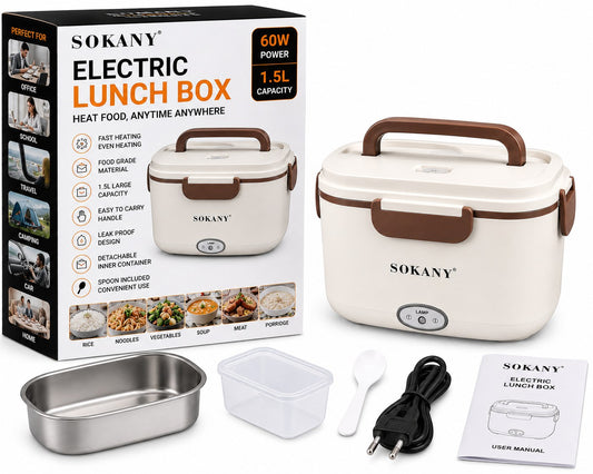 SOKANY Electric Lunch Box 1.5L Home & Electronics Gadgets - MSG Bazar (image 2)