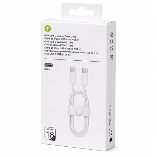 60W USB-C to USB-C Fast Charging Cable (1 Meter)
