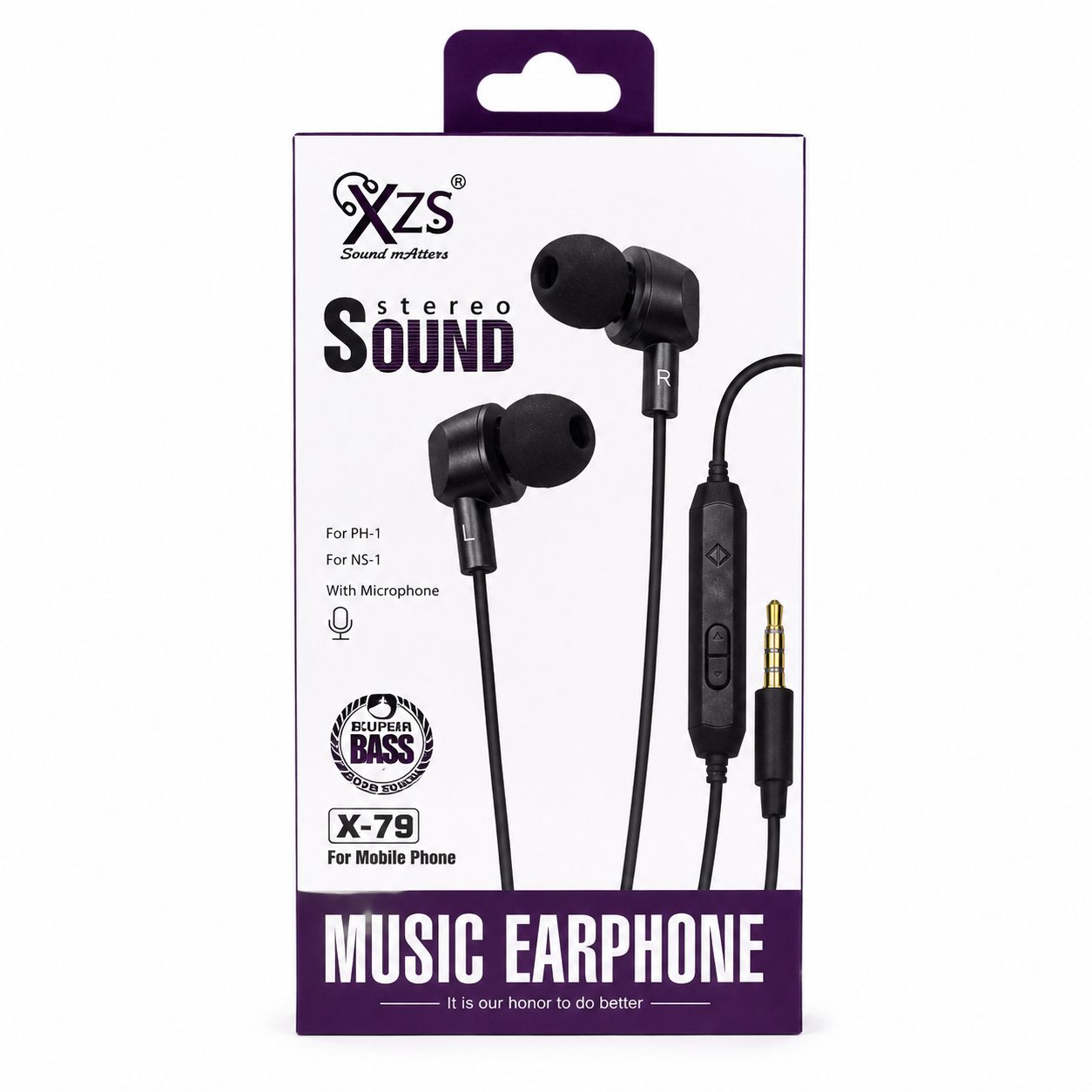 XZS X-79 Universal Music Earphones with Deep Bass & Microphone