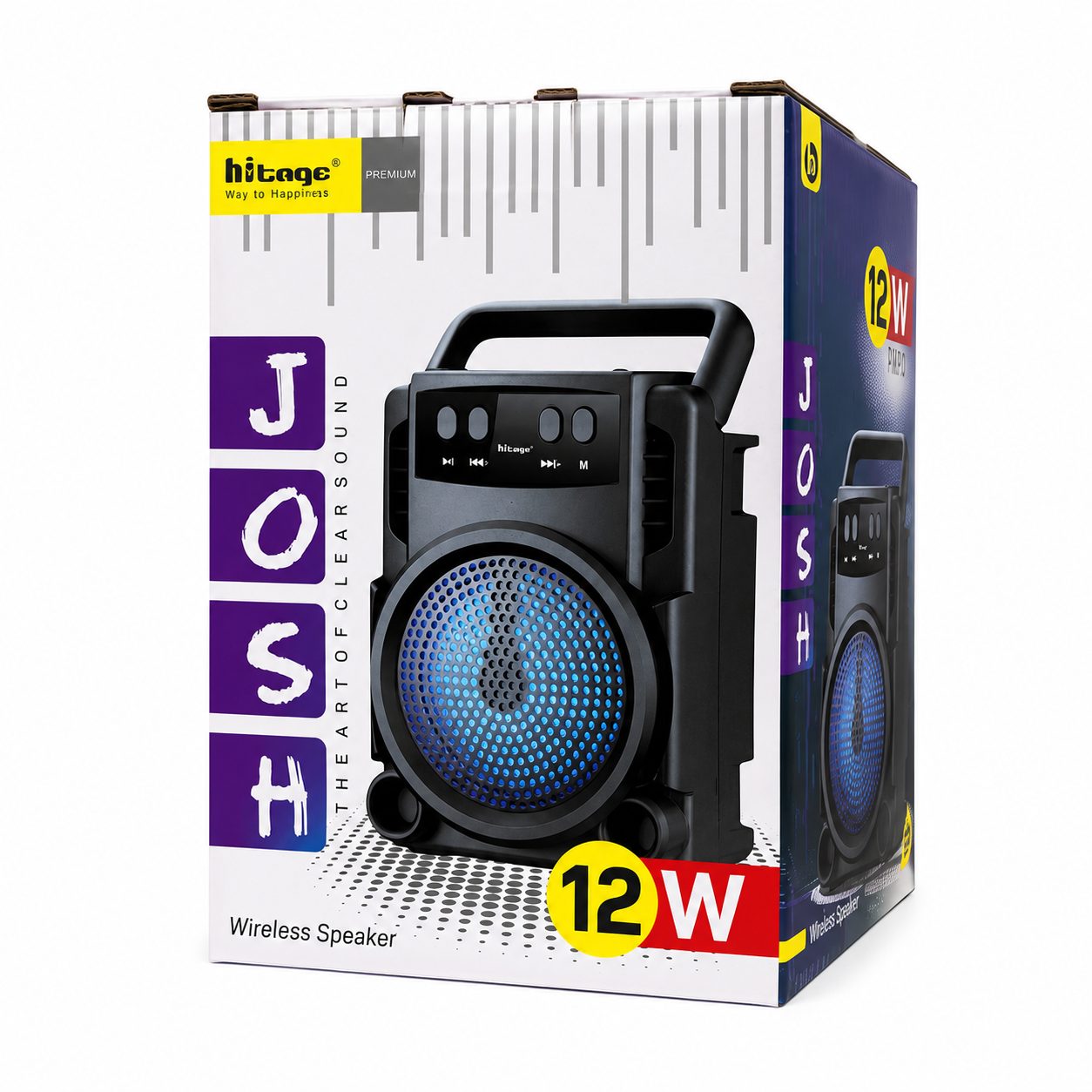 Hitage Premium JOSH 12W Wireless Portable Bluetooth Speaker (BT-50)