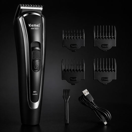 Rechargeable Hair Trimmer for Men – Cordless Professional Beard & Hair Clipper