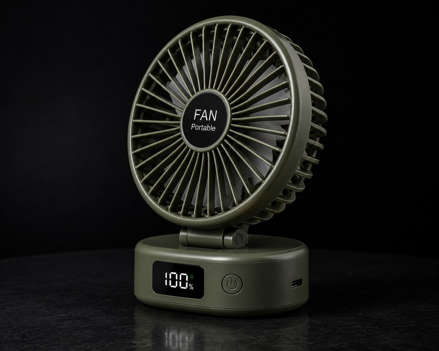 Mini USB Rechargeable Fan – Portable 3 Speed Desktop Cooling Fan