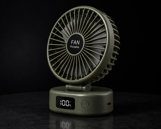 Mini USB Rechargeable Fan – Portable 3 Speed Desktop Cooling Fan
