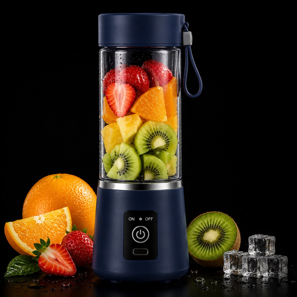 Portable USB Rechargeable Blender Bottle – Electric Juicer Cup