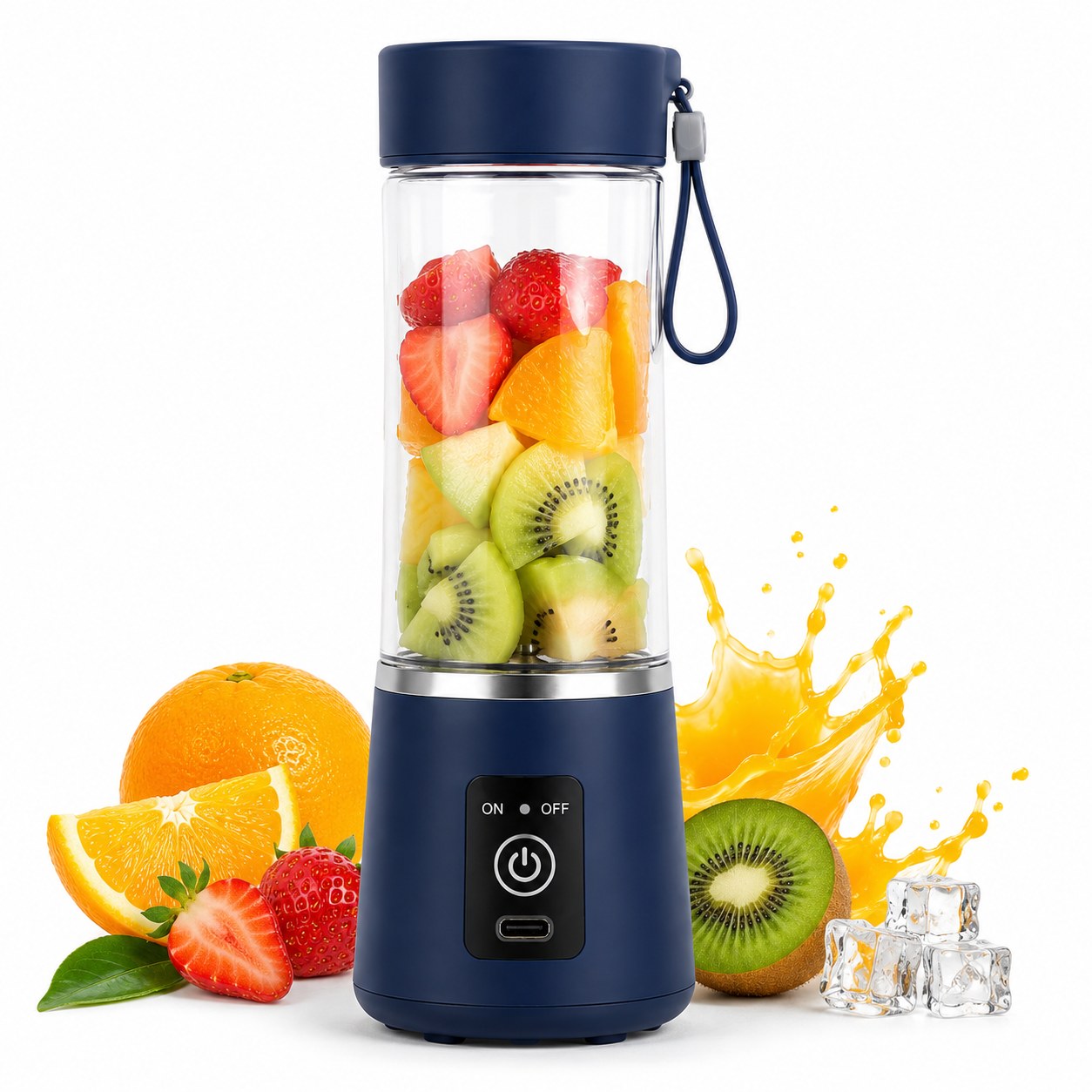 Portable USB Rechargeable Blender Bottle – Electric Juicer Cup