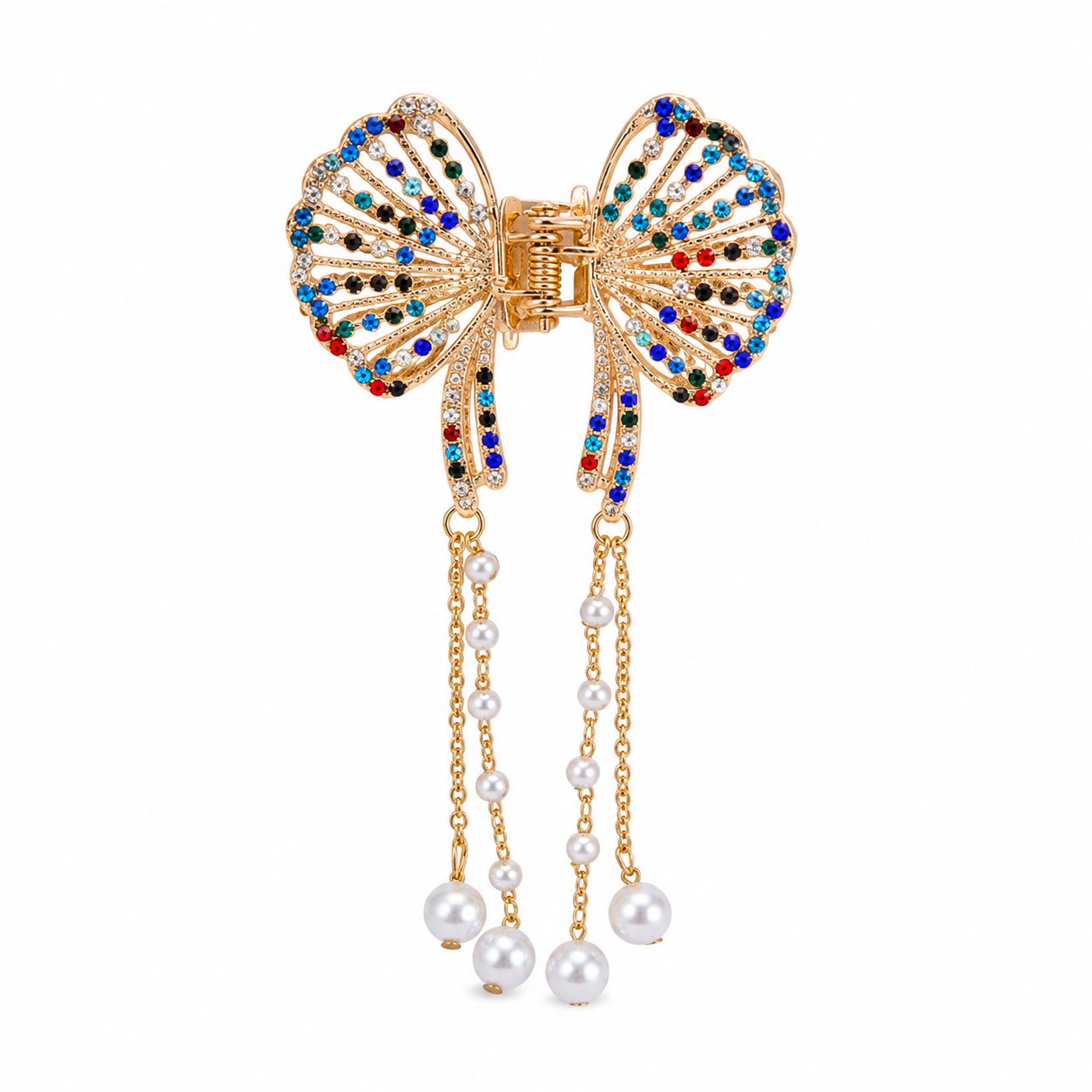 Luxury Crystal Bow Hair Clip – Premium Rhinestone Hair Accessory
