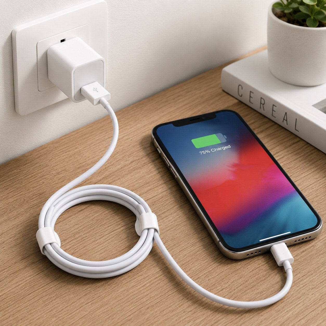 Premium USB to iPhone Fast Charging Data Cable (Without Box)