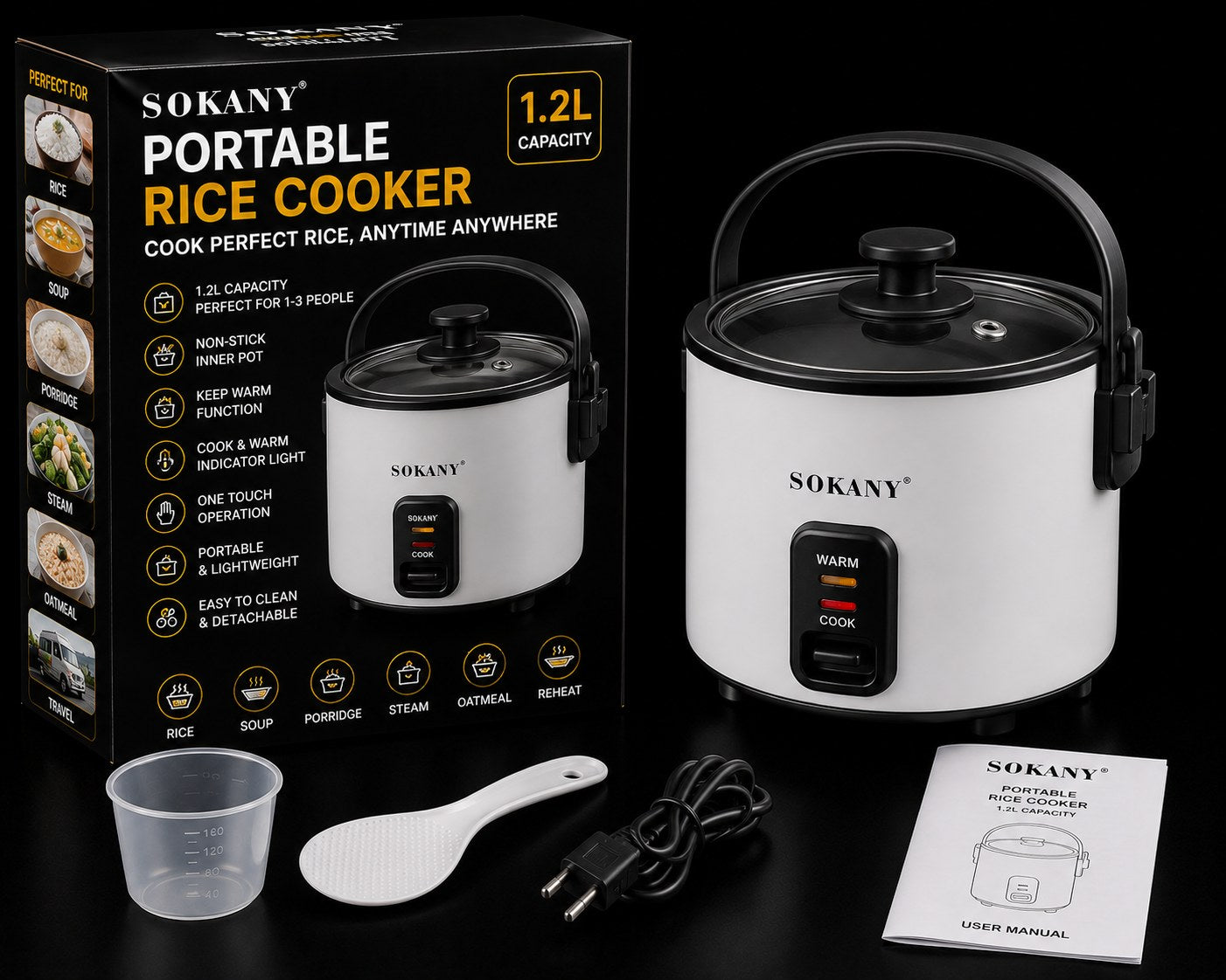 Portable Rice Cooker 1.2L