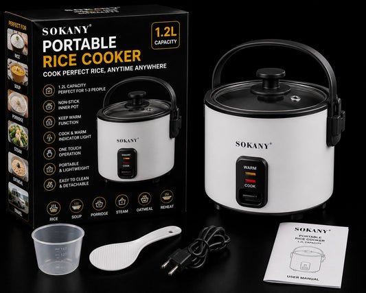 Portable Rice Cooker 1.2L Home & Electronics Gadgets - MSG Bazar