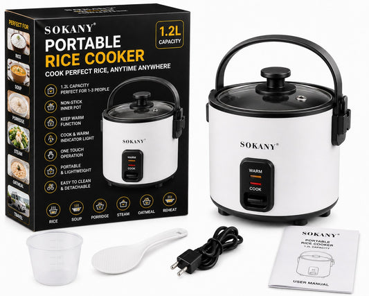 Portable Rice Cooker 1.2L Home & Electronics Gadgets - MSG Bazar (image 2)
