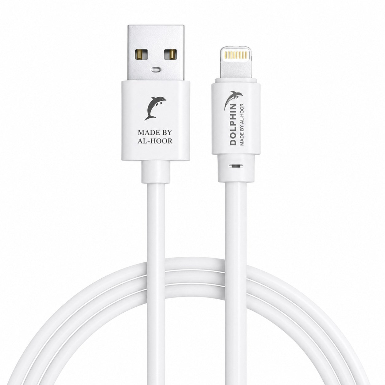 DOLPHIN USB to iPhone Fast Charging Data Cable – 2.4A (100cm)