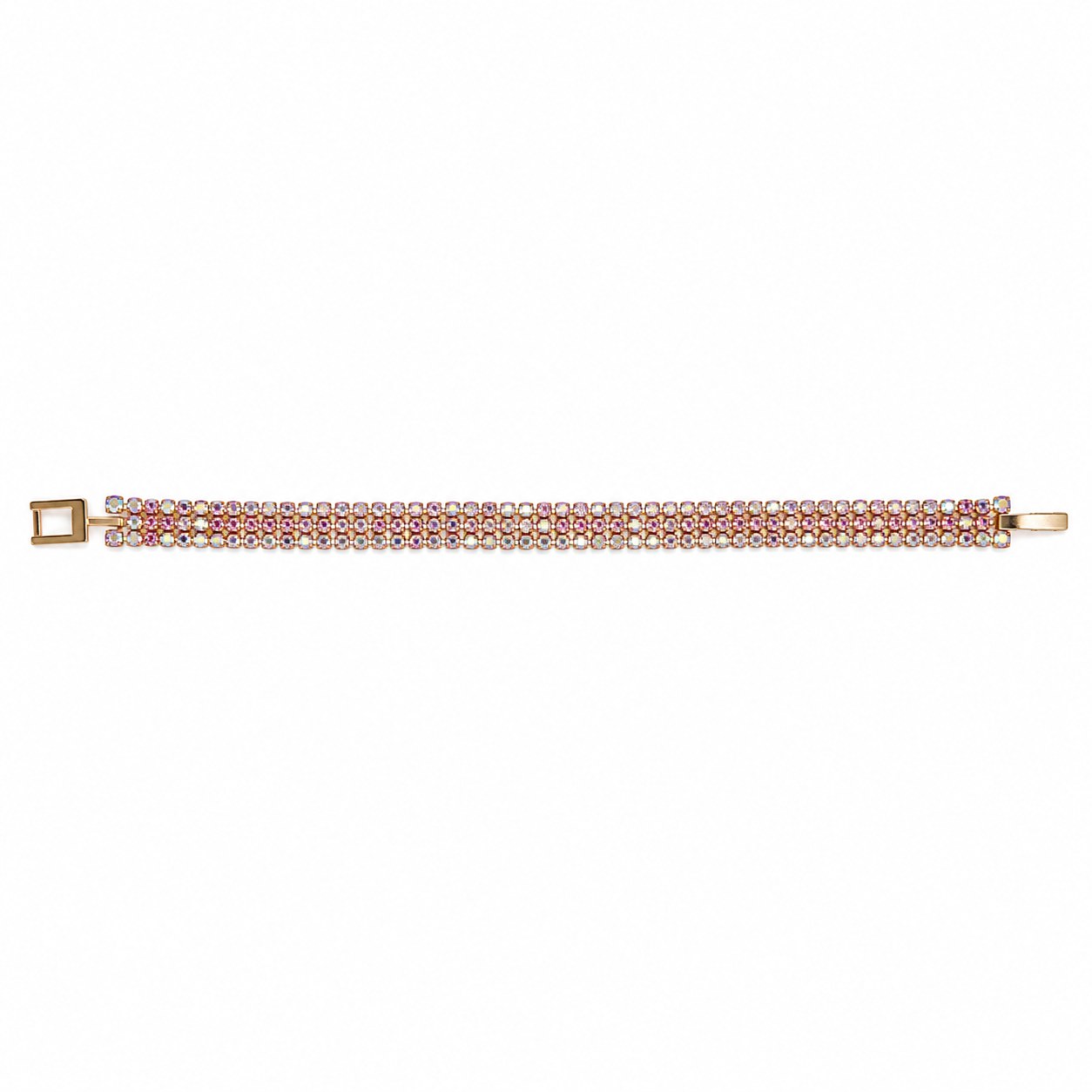 Luxury Crystal Tennis Bracelet for Women – Rose Gold Rhinestone Bracelet