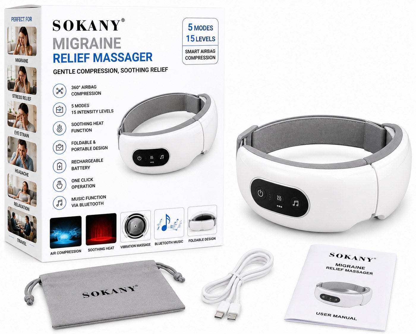 Smart Migraine Relief Eye Massager