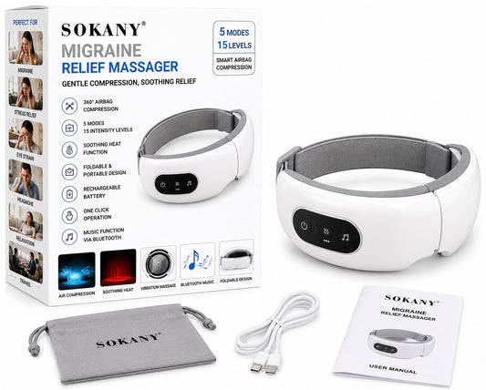 Smart Migraine Relief Eye Massager Home & Electronics Gadgets - MSG Bazar (image 2)