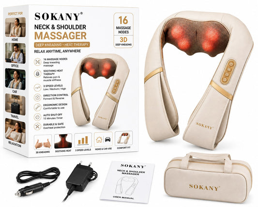 SOKANY Neck & Shoulder Massager Home & Electronics Gadgets - MSG Bazar (image 2)