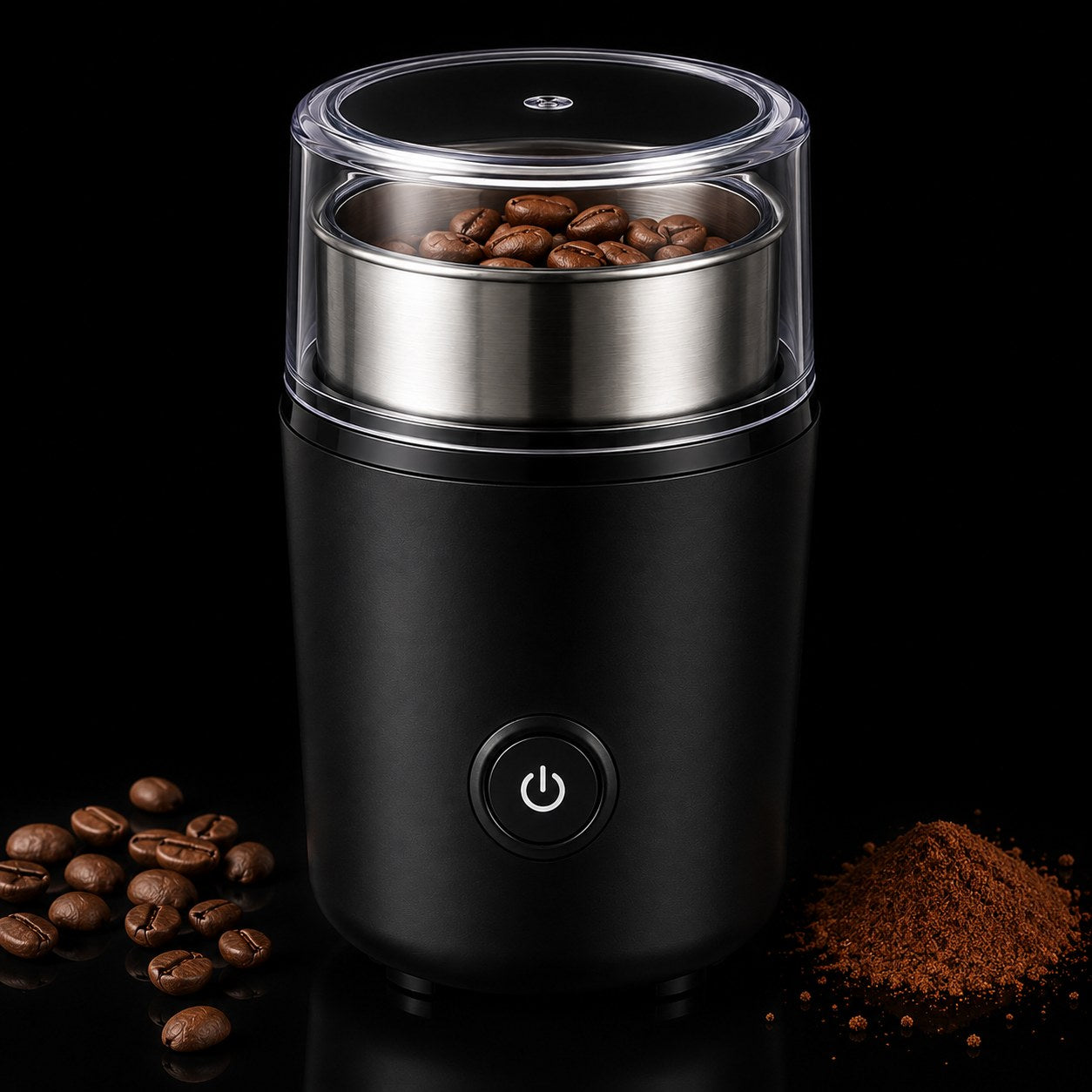 Mini Electric Coffee Grinder – Stainless Steel Coffee & Spice Grinder