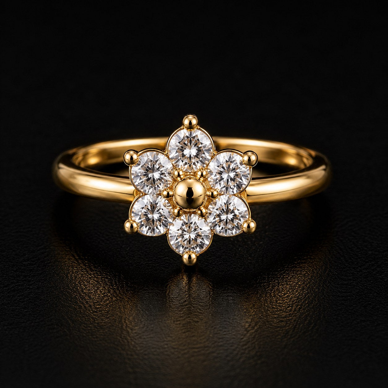 Premium Adjustable Crystal Finger Ring – Elegant Floral Design (Multiple Designs & Colors Available)