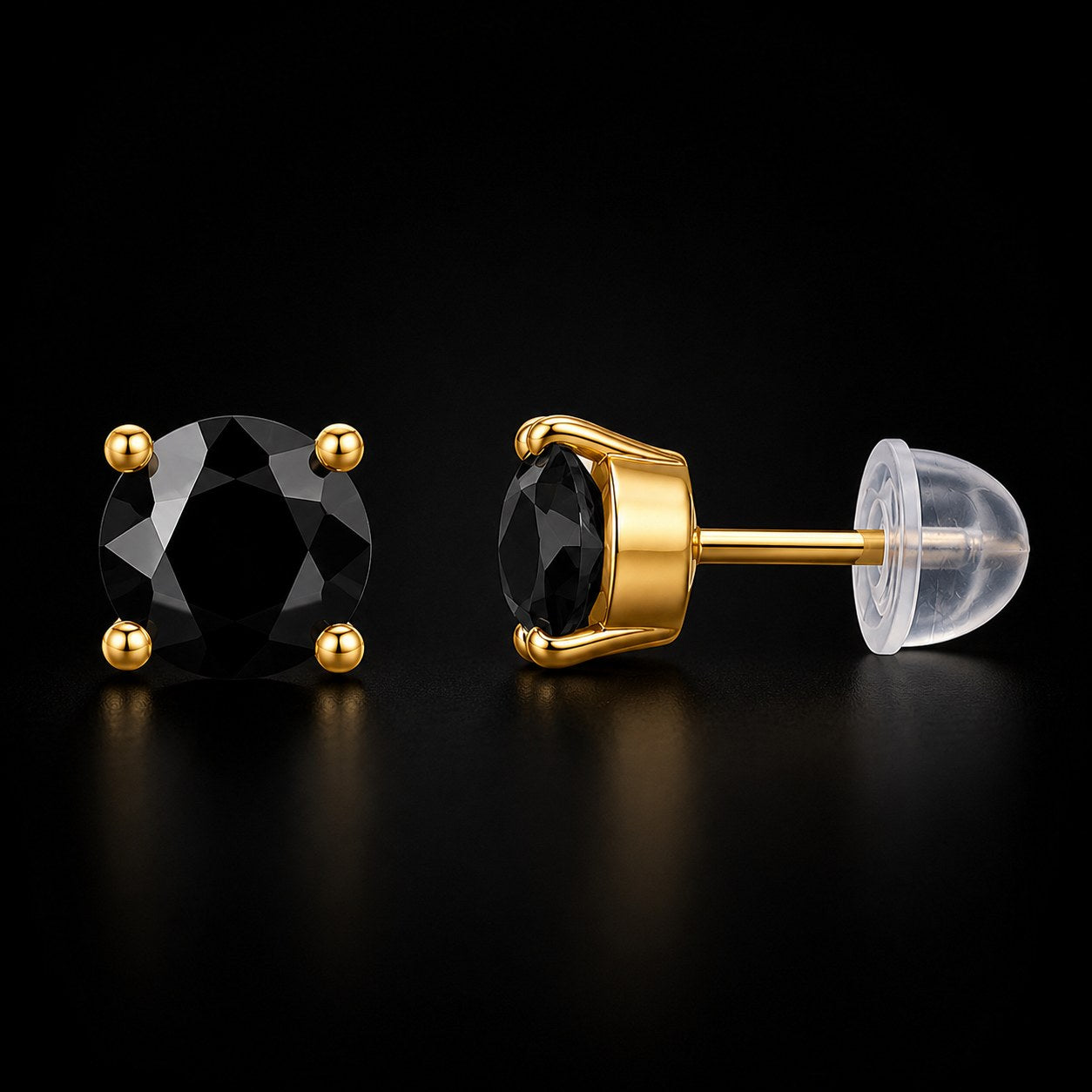 Premium Crystal Stud Earrings – Multiple Colors Available