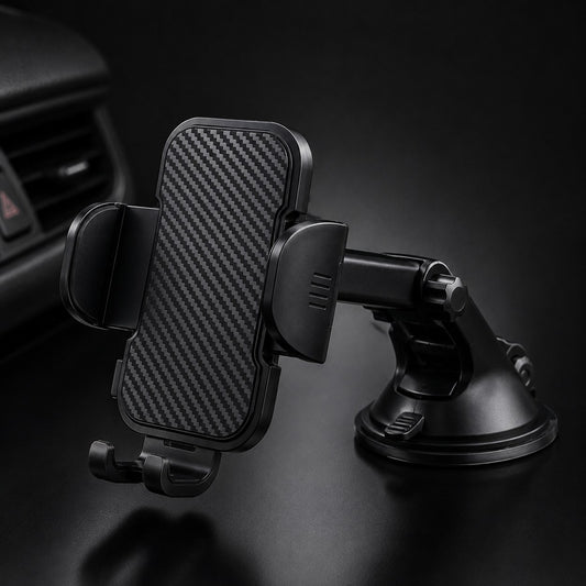 Vacuum Suction Car Phone Holder with 360° Rotation