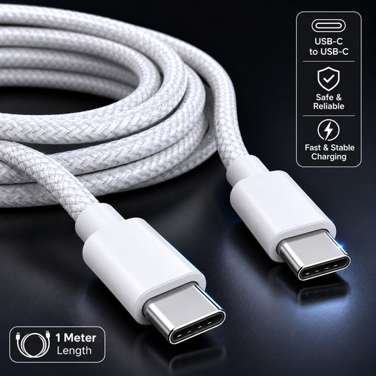 60W USB-C to USB-C Fast Charging Cable (1 Meter)