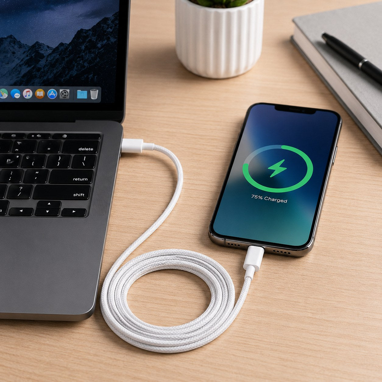 60W USB-C to USB-C Fast Charging Cable (1 Meter)