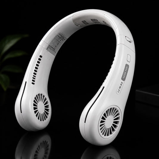 Portable Neck Fan – USB Rechargeable Hands-Free Cooling Fan
