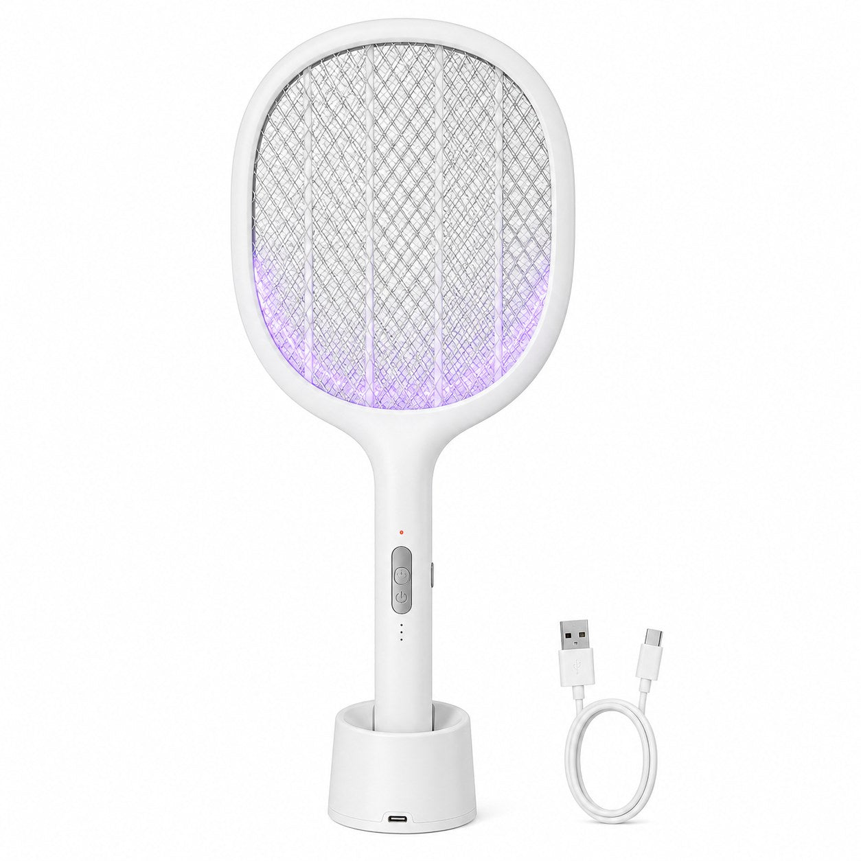 Electric Mosquito Swatter Racket – USB Rechargeable Bug Zapper