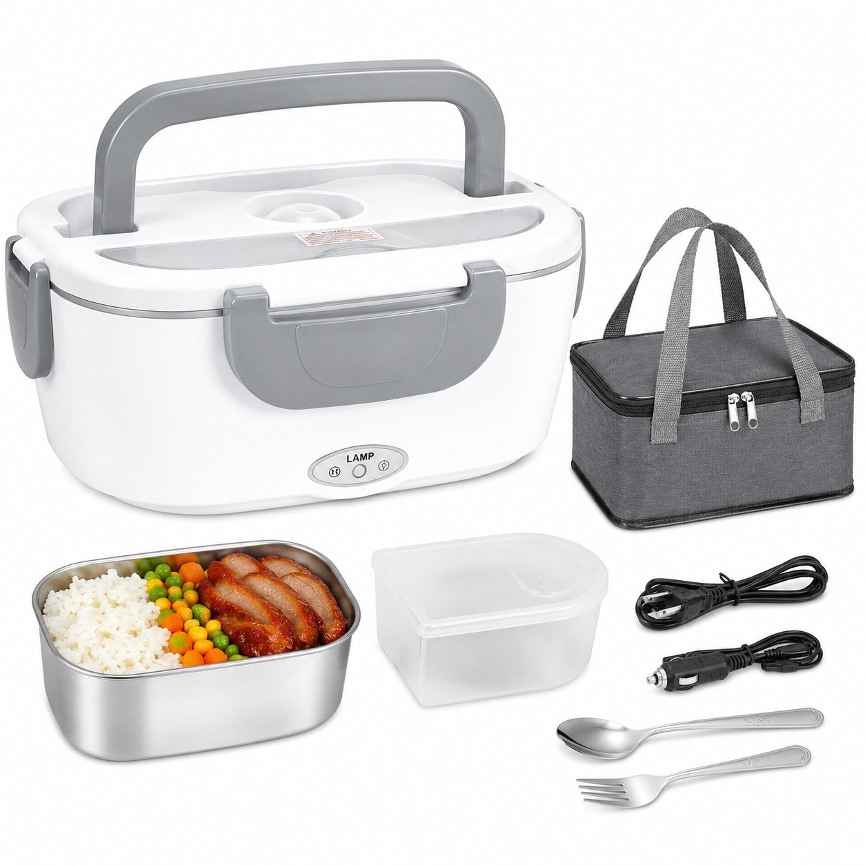 Electric Lunch Box – Portable Food Warmer (Home, Office & Car)