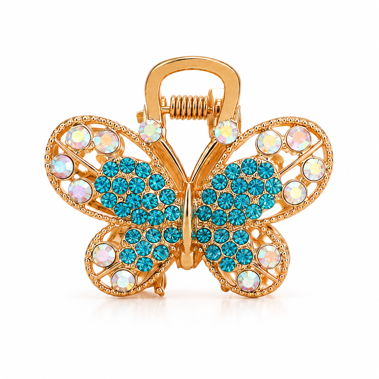 Luxury Butterfly Crystal Hair Claw Clip for Women
