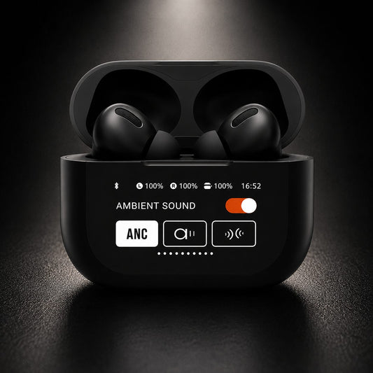 Premium ANC/ENC Wireless Earbuds with Touch Control – Black Edition