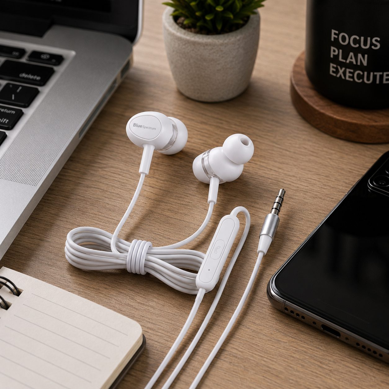 BlueSpectrum M-5 Universal Wired In-Ear Earphones with Microphone