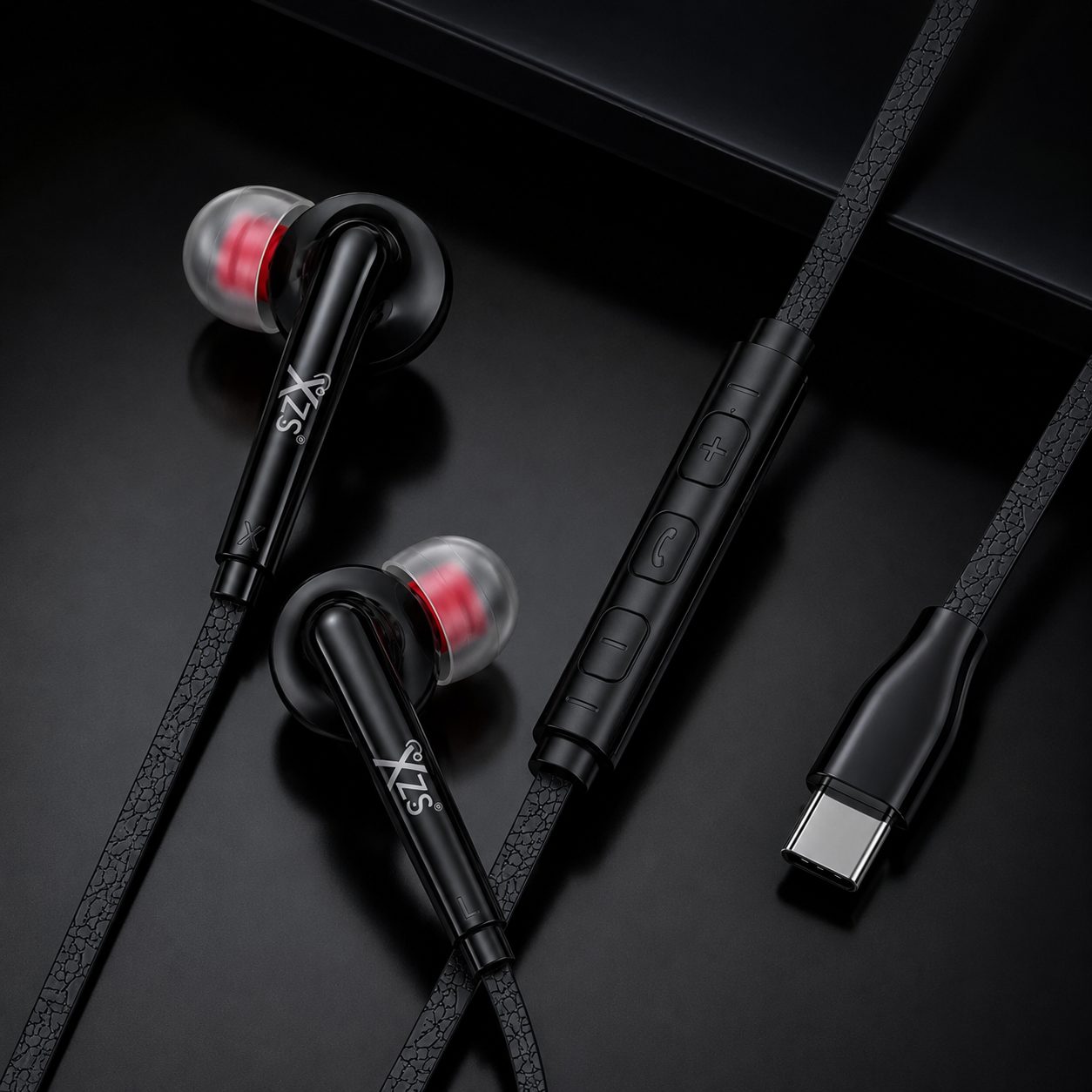 XZS X-69 Type-C Hi-Fi Bass Stereo Earphones with Microphone