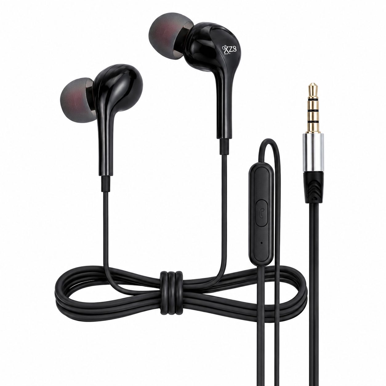 XZS HiSpeed X-68 Super Bass Wired Stereo Earphones with Microphone