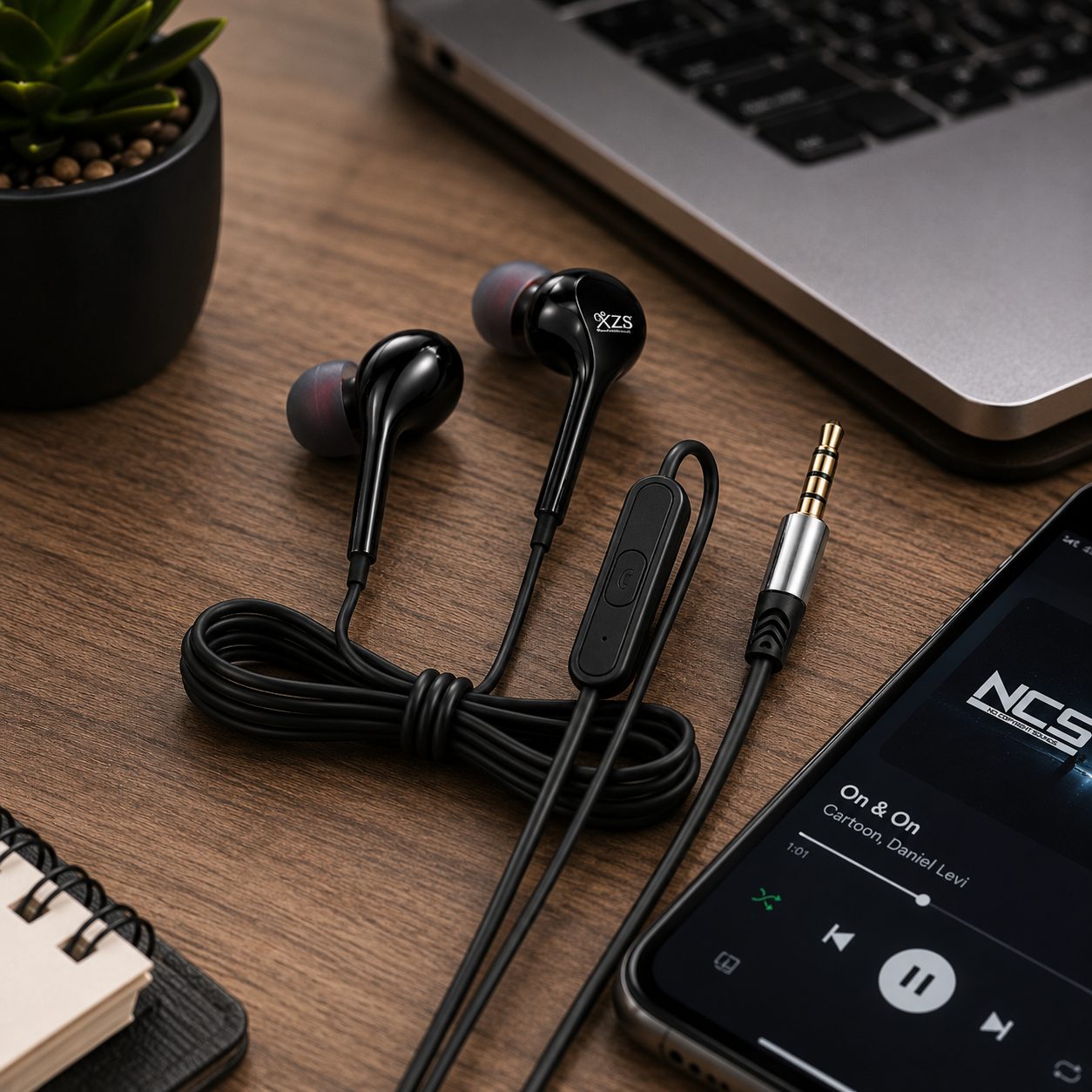XZS HiSpeed X-68 Super Bass Wired Stereo Earphones with Microphone