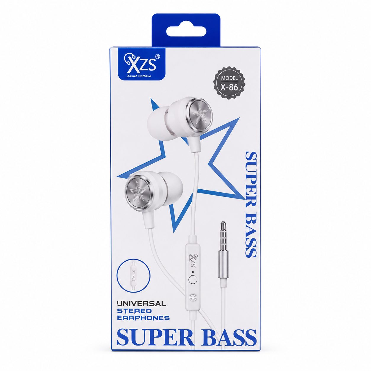 🎧 XZS X-86 Super Bass Universal Stereo Earphones