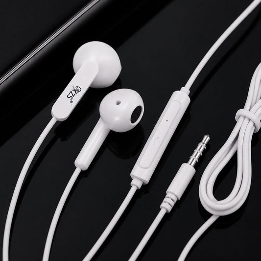 XZS M-109 Classic Wired Earphones with In-Line Microphone & Deep Bass Sound