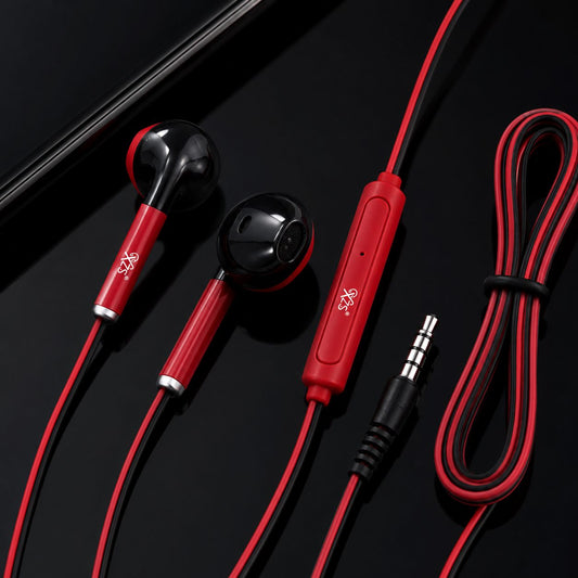 XZS M-112 Stereo Earphone with Microphone – Wired 3.5mm Handsfree
