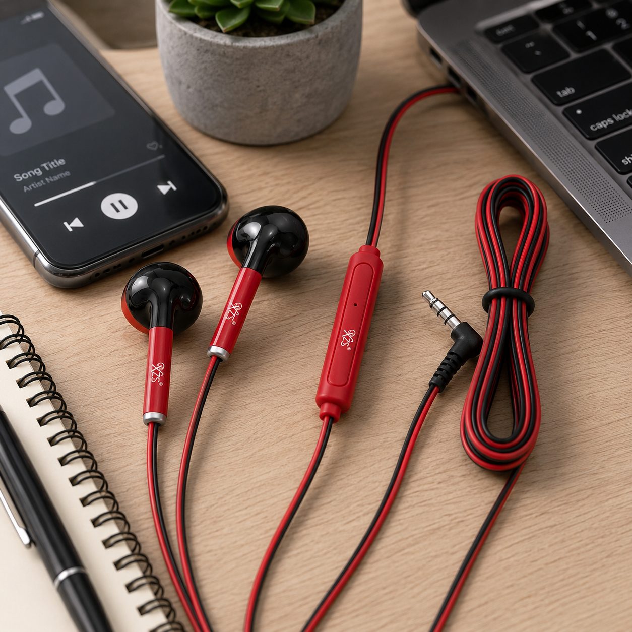 XZS M-112 Stereo Earphone with Microphone – Wired 3.5mm Handsfree