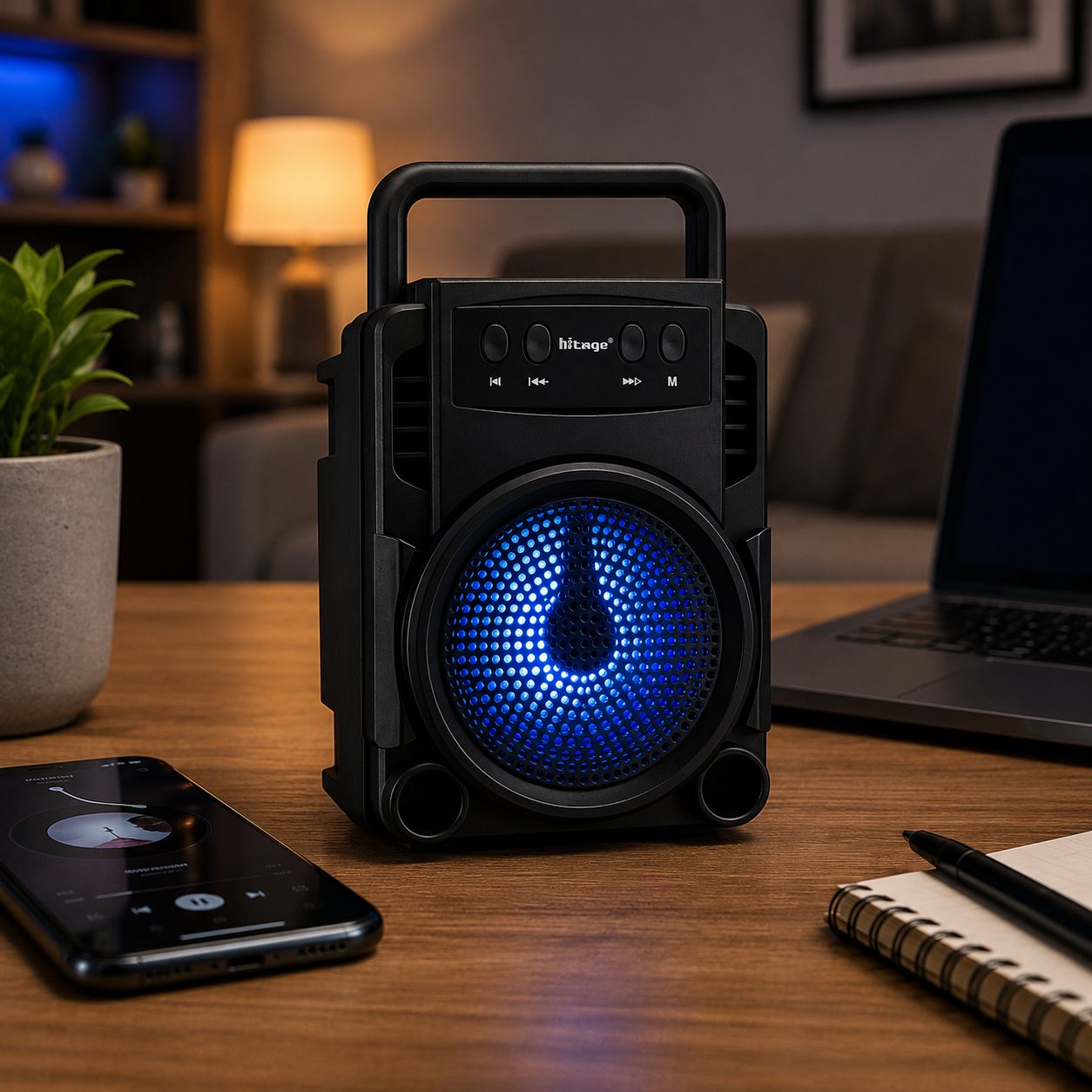 Hitage Premium JOSH 12W Wireless Portable Bluetooth Speaker (BT-50)