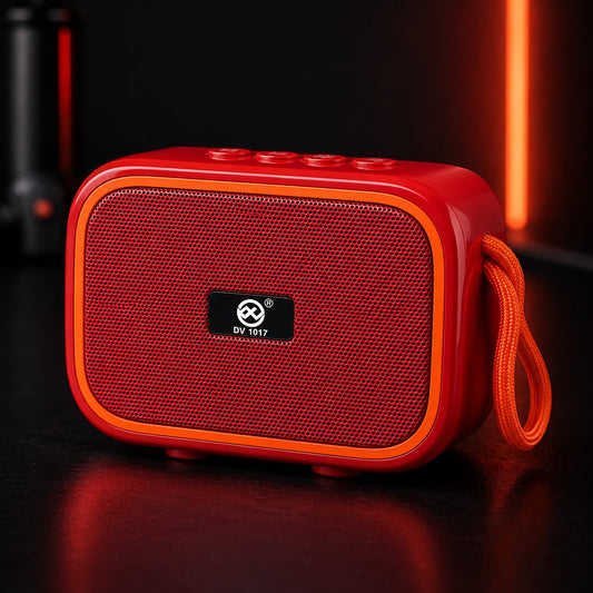 DV-1017 Portable Wireless Speaker with Solar Charging Support & Pure Bass Sound