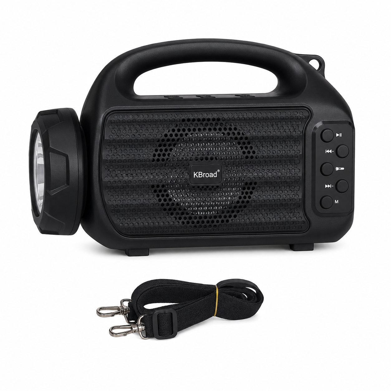 KBroad KTS-2202 Portable Wireless Speaker with Solar Charging & LED Flashlight