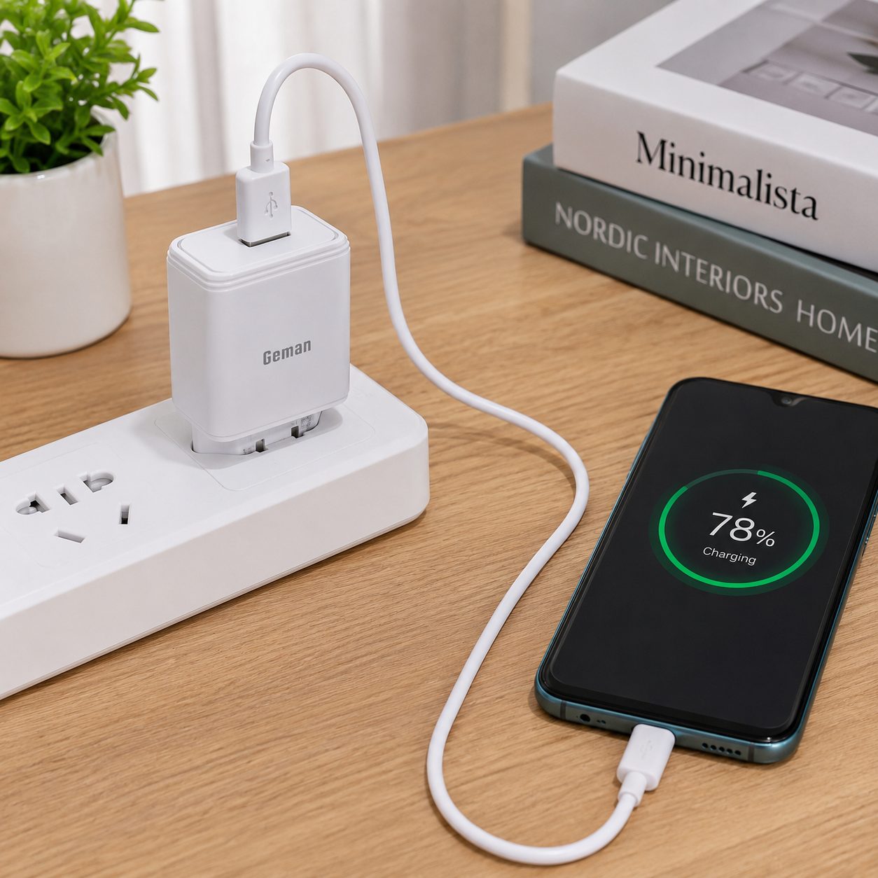 Geman G218 Fast Charger 2.4A USB Wall Charger